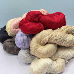 三/白厂丝桑蚕丝140支精品百分百真丝皇金桑蚕丝绒花蚕丝缠花蚕丝