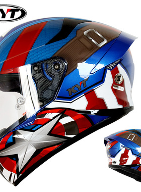 KYT全盔TTC摩托车头盔跑车赛车男女机车通用四季防雾全覆式个性酷