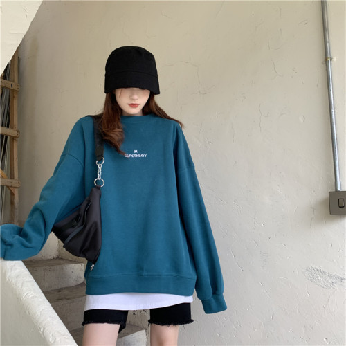 Real shot real price ~ Korean loose and thickened Pullover Sweater women's new casual and versatile thin top