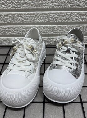 撤柜处理厚底真皮镂空面包鞋女