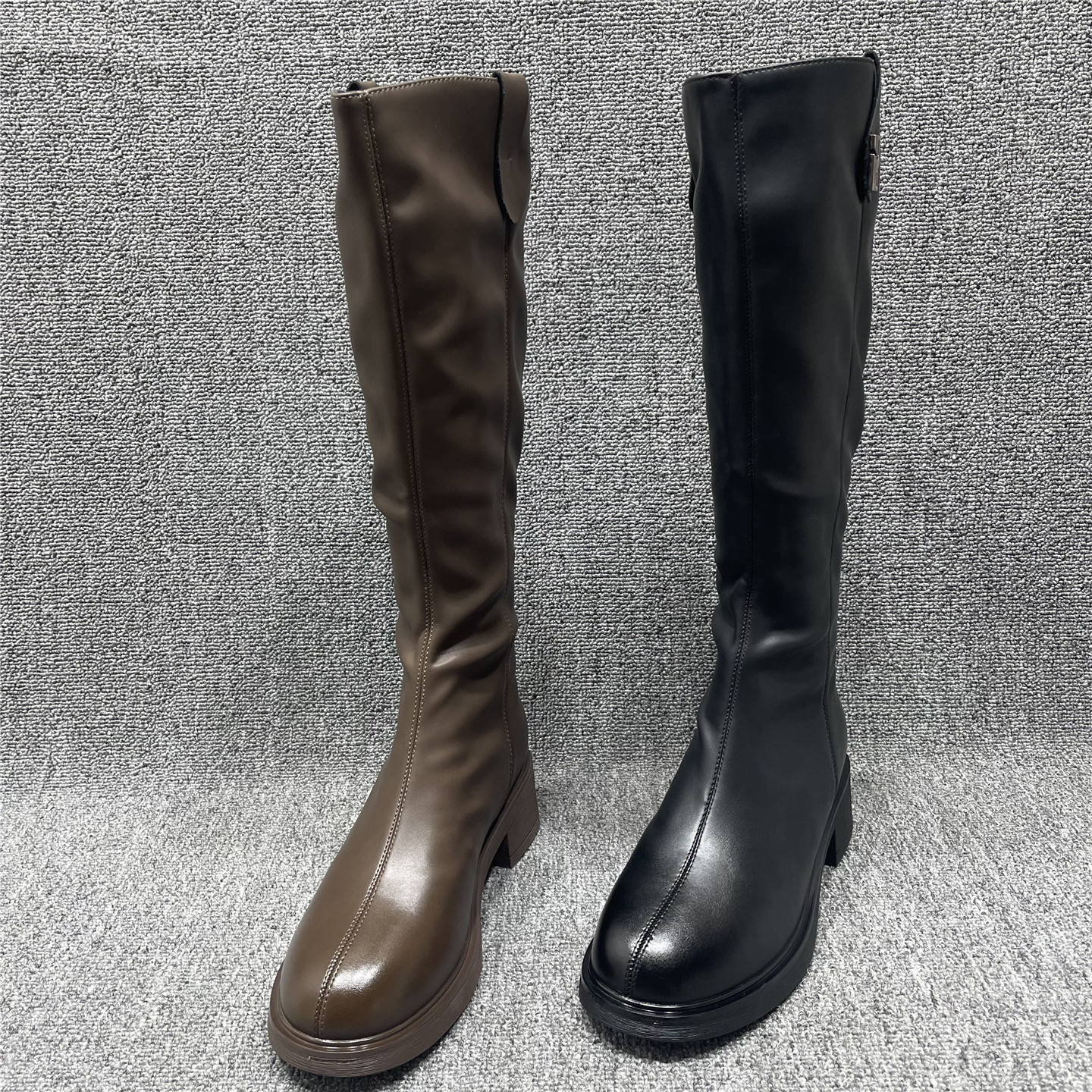 显瘦秀气长靴女冬季加绒