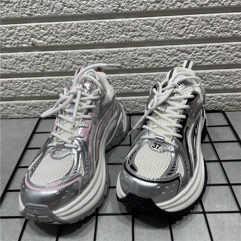 断码处理厚底老爹鞋女2024新款百搭增高网面透气运动休闲鞋潮炸街