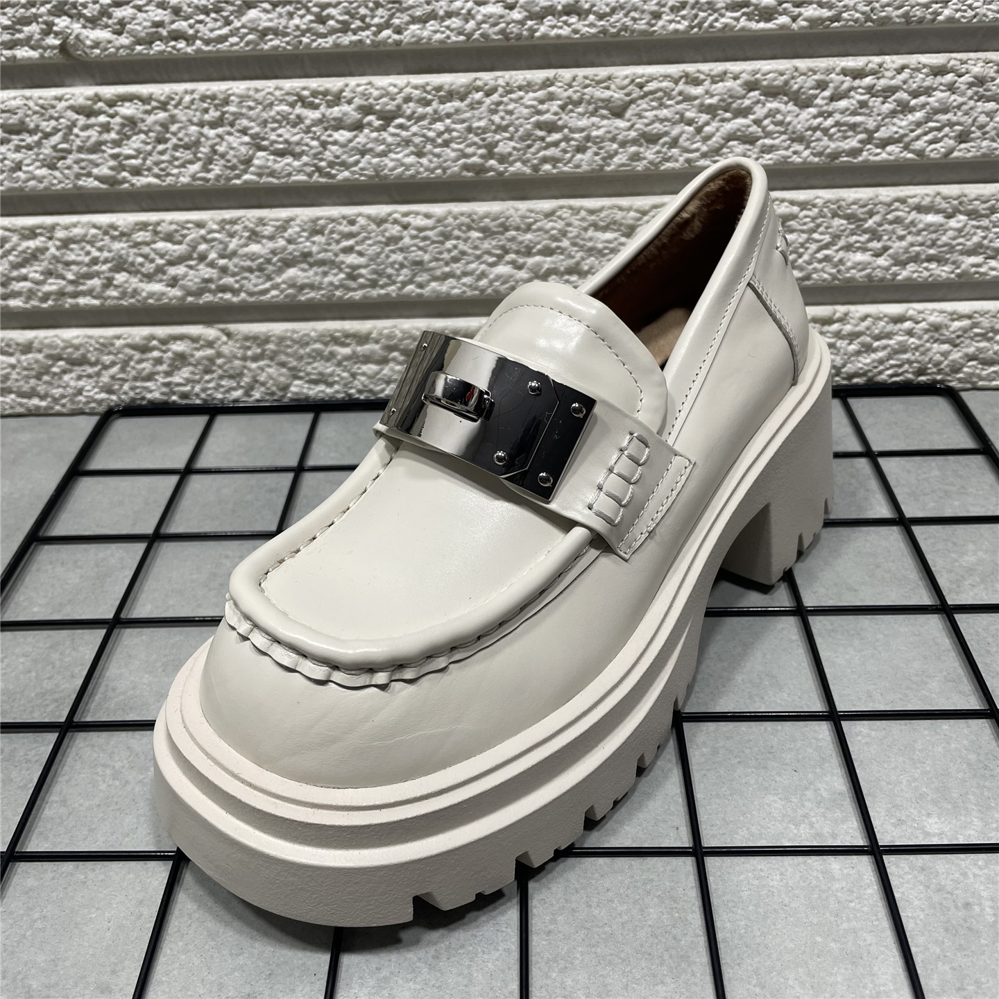 乐福鞋女英伦风冬季加绒