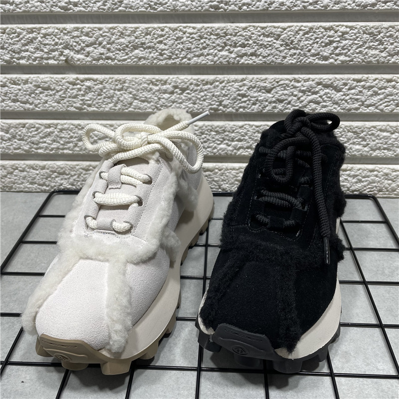 增高毛须边休闲运动阿甘鞋女