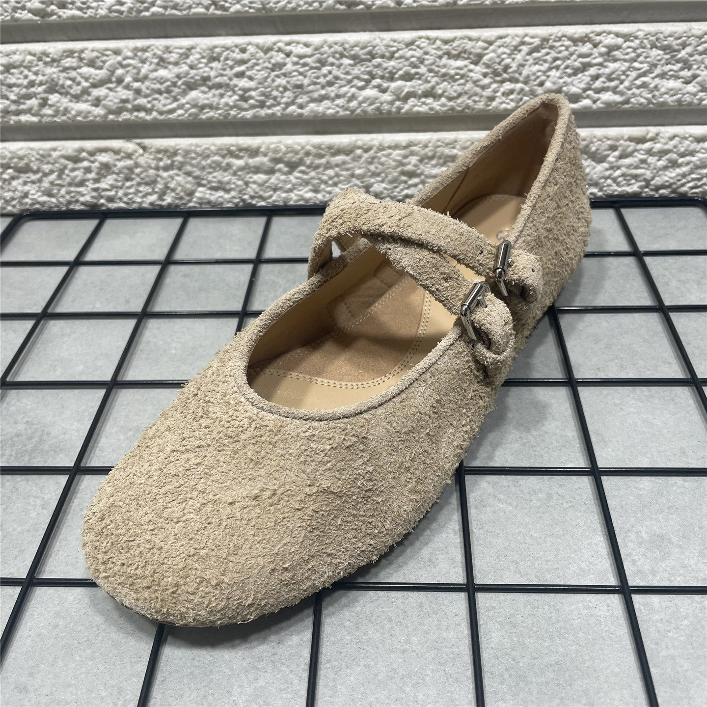 断码处理法式复古玛丽珍鞋女春季新款晚晚风气质平底浅口真皮单鞋