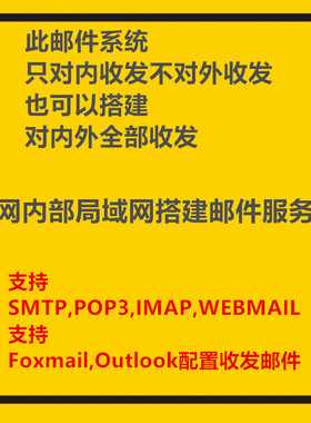 内网邮箱搭建内部邮件系统局域网电子邮件服务器邮箱系统smtp/pop