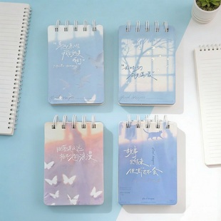4本拾光环扣本线圈本A7 随身本单词记录本便签本小号笔记本记作业