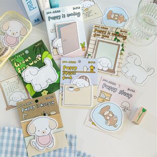 可爱动物便利贴N次贴30张 信的恋人狗狗猫咪留言便签手帐拼贴装饰