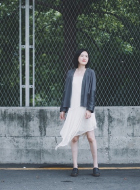 The That This |意大利人棉 欧洲砂洗真丝 日本记忆布|阶梯感外套