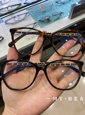 新品黑框板材眼镜框小香风猫眼素颜神器圆脸大脸玳瑁3408眼镜架
