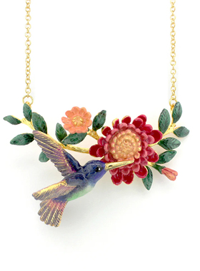 GOODAFTERNINE泰国设计师手工夜莺与玫瑰送礼 珐琅戒指耳钉项链