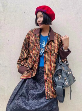 配色高手 重工印度刺绣复古艺术美学外套设计感小众时髦洋气上衣