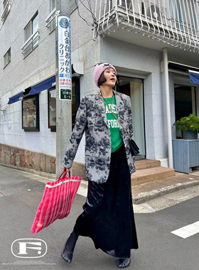 私藏独美迷雾陷阱 buling天鹅绒亮闪黑色金丝绒鱼尾裙 高腰显瘦裙