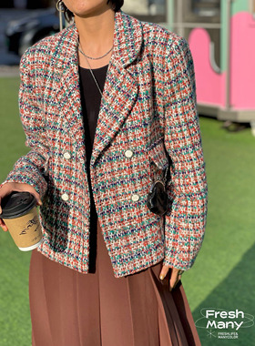 限量12件！复古绝美配色小香风外套  秋冬新款 老客必入西服！