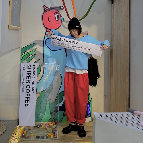 新年标配 日系City girl全棉廓型裤高腰有型宽松休闲气球裤九分裤 - 封面
