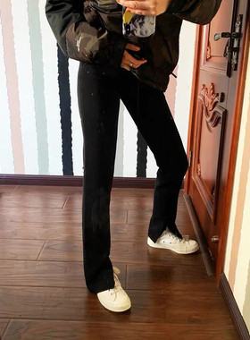 一条超好穿的百变万能长腿裤 经典显瘦百搭微喇西装裤吸烟裤女