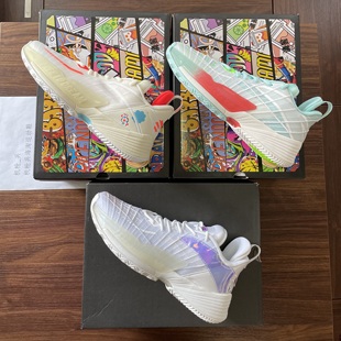 安踏ANTA 轻狂3男子篮球鞋 纯白镭射 氮科技 防滑耐磨透气减震