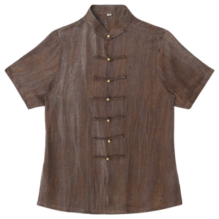 棉麻今年新款夏季薄款女太极服男款新款品牌短袖太极拳练功服夏季