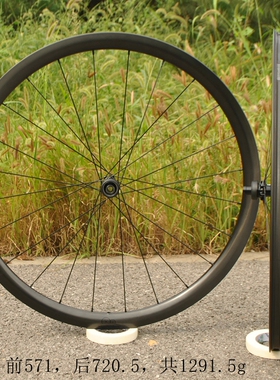 轱辘哥久裕411 412花鼓方远开口碳圈公路碟刹轮组cx-ray辐条1291g