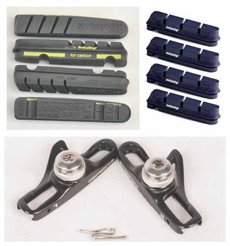 瑞士停黑王子刹车皮bxp蓝色铝圈