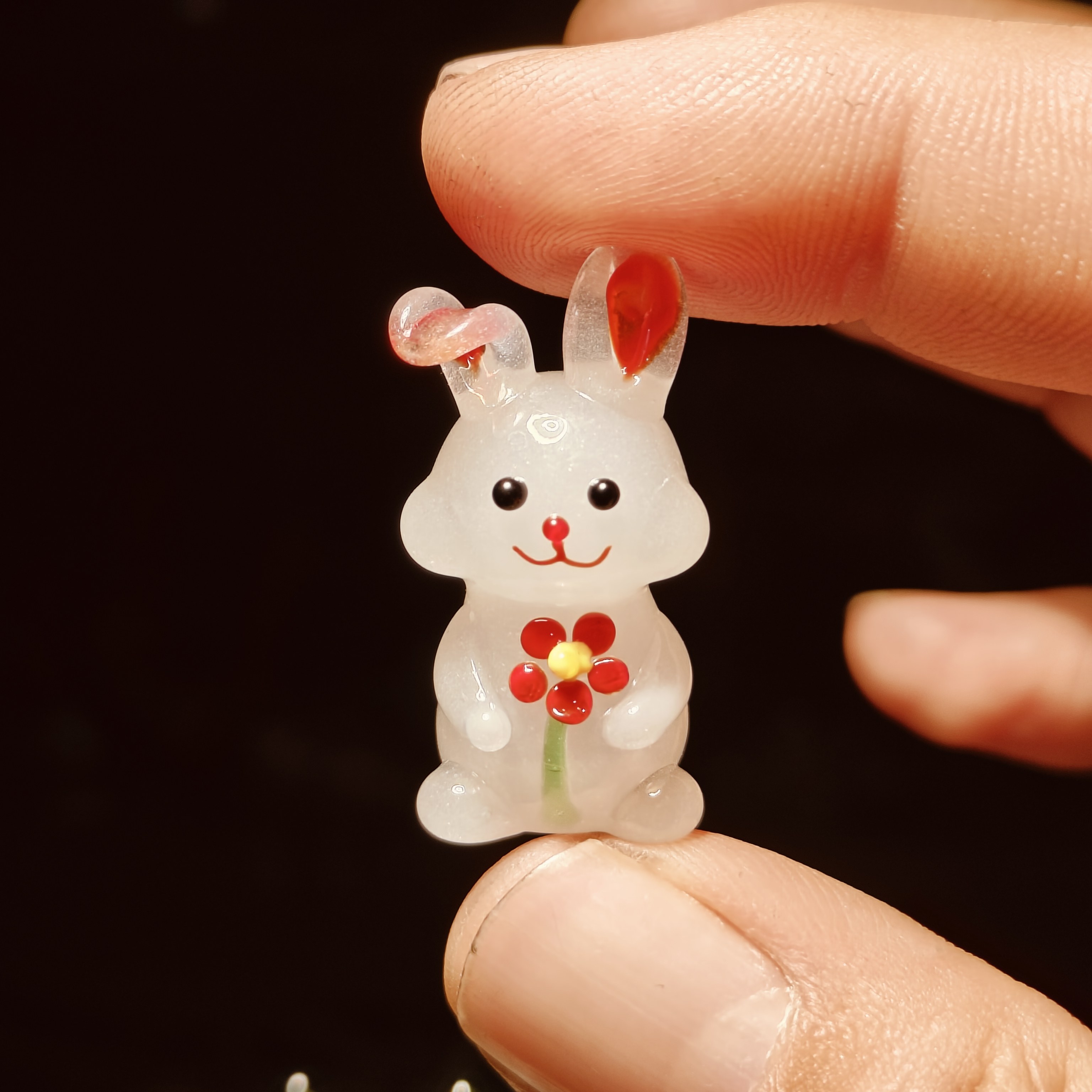 创意可爱兔子动物桌面玻璃摆件 客厅书房小兔子家居车载装饰摆品,家居饰品,装饰摆件,淘宝优惠券,粉丝福利购,淘宝优惠卷