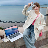 【新款现货】秋冬新款小香风加厚外套2340-P160-K218，女装短外套，浙宝296A