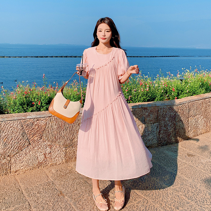 【新款现货】2023年夏装新款减龄粉嫩仙气连衣裙23829P125K178,女装连衣裙,浙宝296A