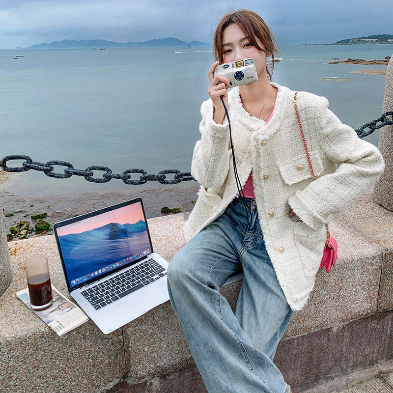 【新款现货】秋冬新款小香风加厚外套2340-P160-K218，女装短外套，浙宝296A