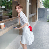 【26新款现货】少女感减龄娃娃领宽松连衣裙2B130-2601-P145-K248，女装连衣裙，浙宝296A