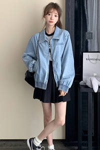 296A【秋装新款】2023新款复古美式牛仔外套2336-P140K198图片