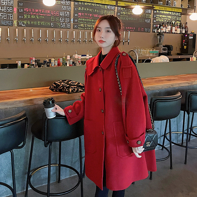 【现货】已出2023秋装新款毛呢外套女学生风2139P175K248，女装毛呢外套，浙宝296A