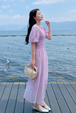 【新款】2023年夏装新款温柔风仙气连衣裙23816K125P178，女装连衣裙，浙宝296A