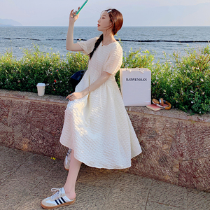【新款现货】2023年夏装新款泡泡肌理连衣裙女减龄23825P120K178图片