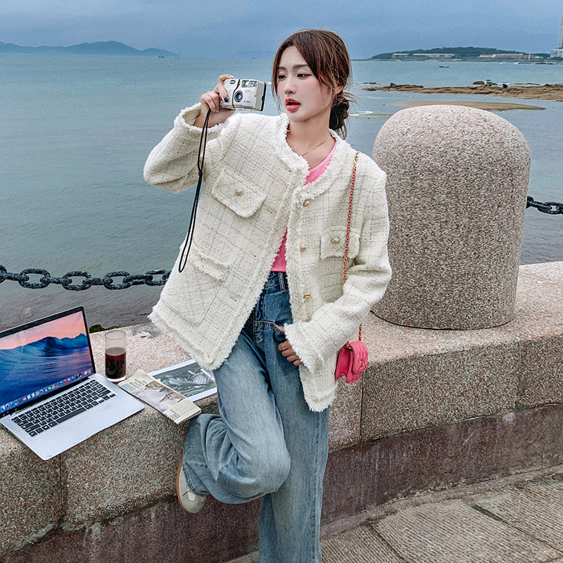 【新款现货】秋冬新款小香风加厚外套2340-P160-K218,女装短外套,浙宝296A