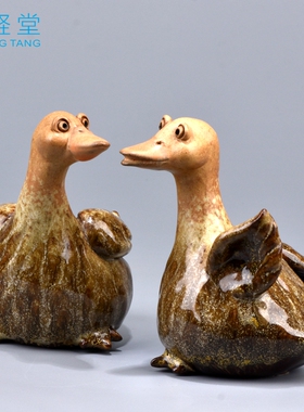 台湾陶瓷室内室内桌面摆件可爱