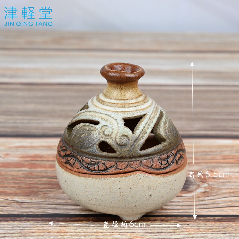 陶瓷檀香炉香座台湾手工小沉香炉