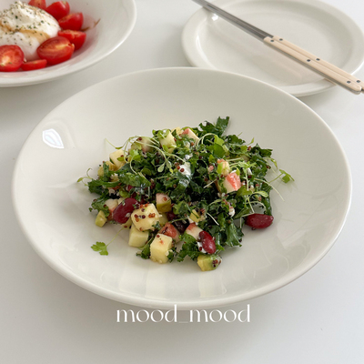 乳白系列9.5英寸敞口大浅汤盘