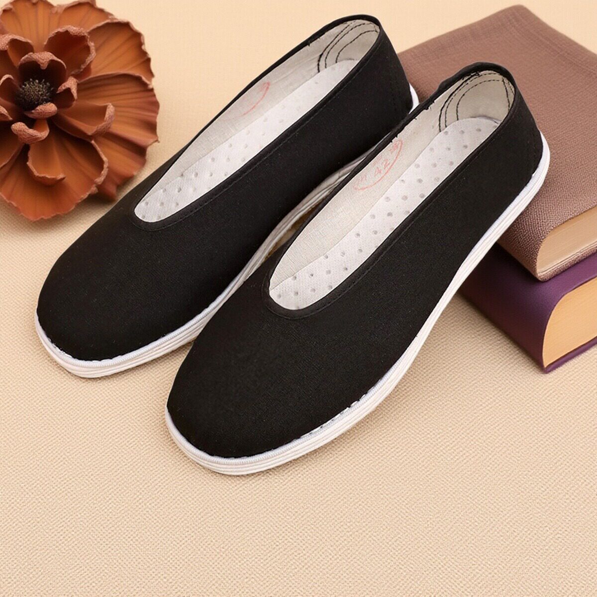 老北京布鞋男圆口千层底透气全布底复古传统休闲一脚蹬平底懒人鞋