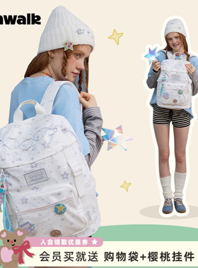 VANWALK野餐系列 学生旅行休闲双肩包女生16寸电脑大容量通勤书包