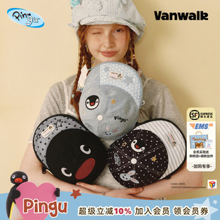 VANWALK 撞色帽子单肩包少女出游休闲ins小众斜挎包 Pingu企鹅新款