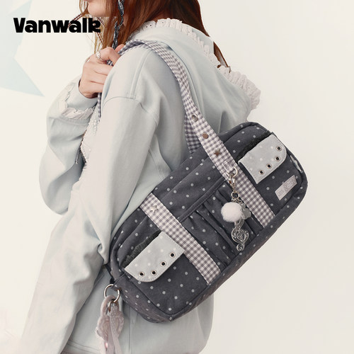 VANWALK/出走高颜值女款单肩包包