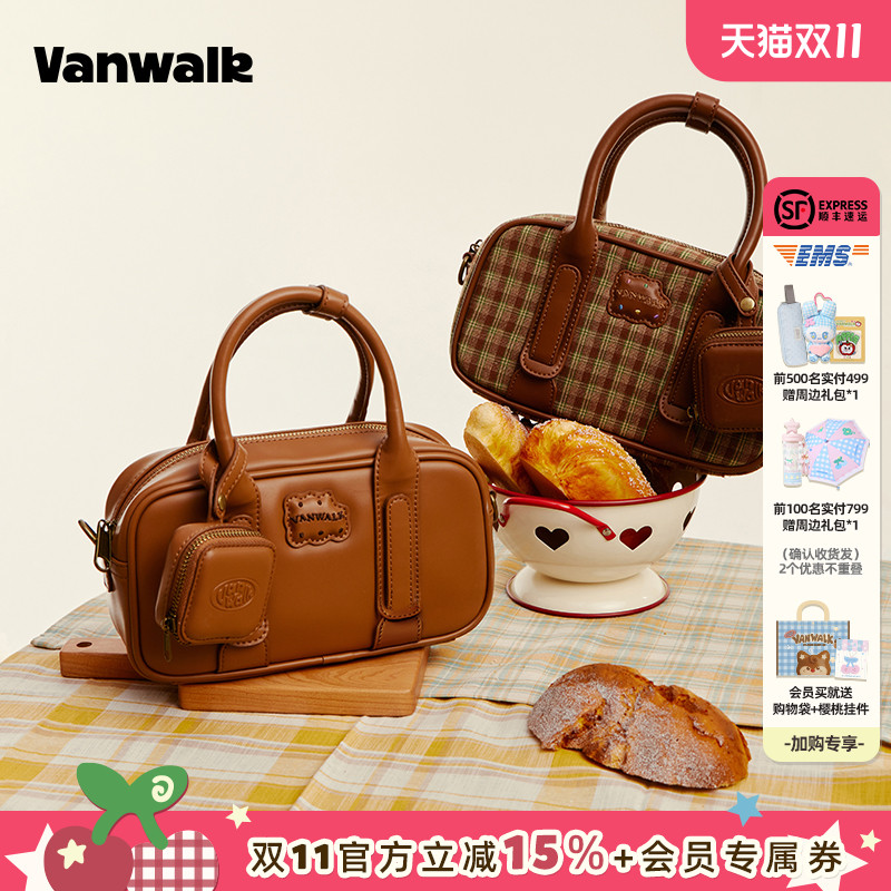 vanwalk/出走秋冬通勤单肩斜挎包