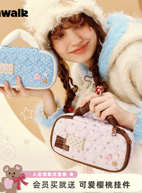 VANWALK松果部落 新款笔袋旅行便携式化妆包女生高颜值手提收纳包