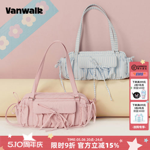 VANWALK/出走芭蕾风蝴蝶结单肩包