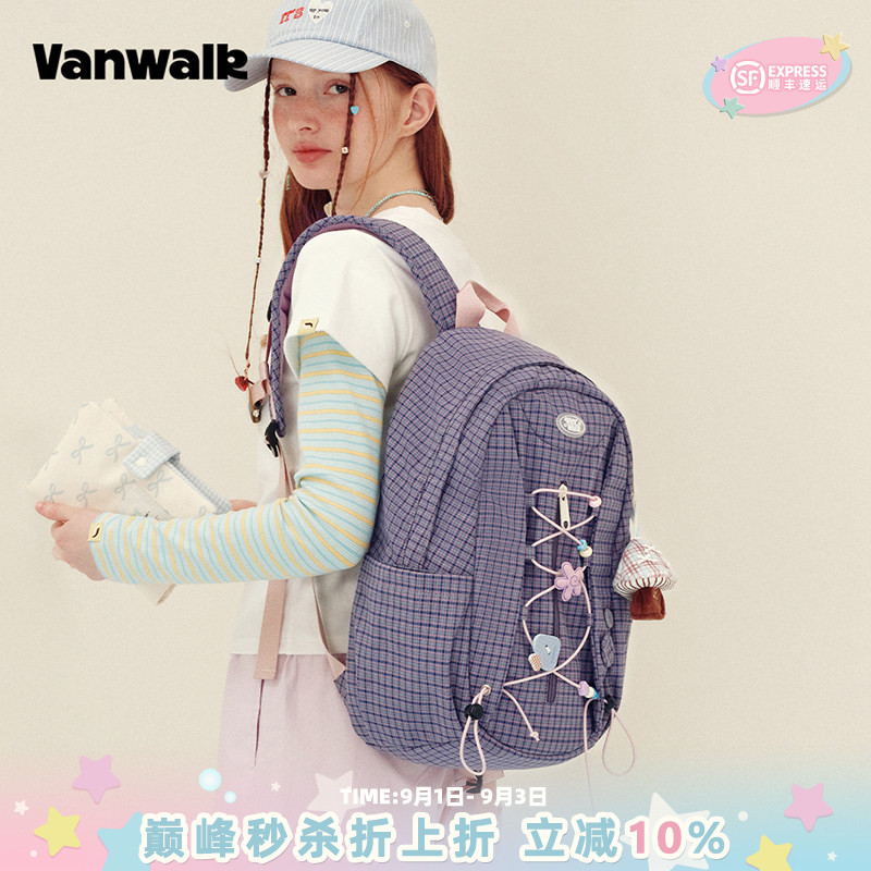 VANWALK/出走高颜值大容量书包女图片