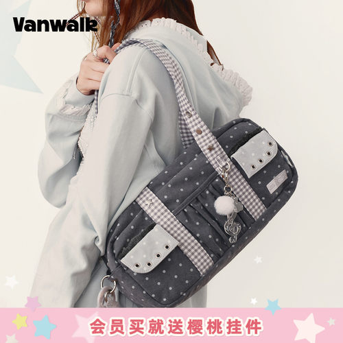 VANWALK/出走高颜值女款单肩包包