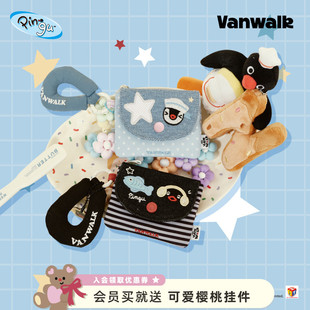 Pingu卡通企鹅零钱包女生礼物便携耳机包手提收纳小包ins VANWALK