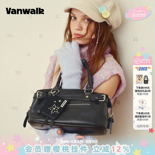 VANWALK/出走高级感手提斜跨女包