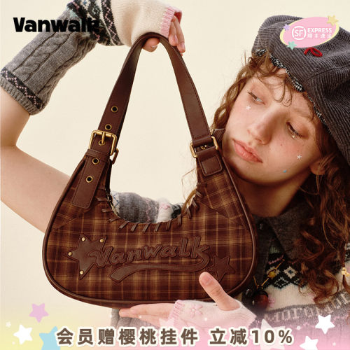 VANWALK/出走通勤女生hobo腋下包