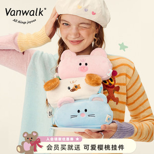 自制可爱小动物文具袋女生礼物随身便携拉链笔袋 VANWALK农场系列